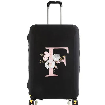 Housse Valise Personnalisée Fleurs Roses housse valise brpink flowers vue d'ensemble