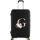 Housse Valise Personnalisée Fleurs Roses housse valise brpink flowers finitions visibles