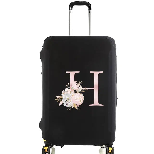 Housse Valise Personnalisée Fleurs Roses housse valise brpink flowers vue du matériau vue 9