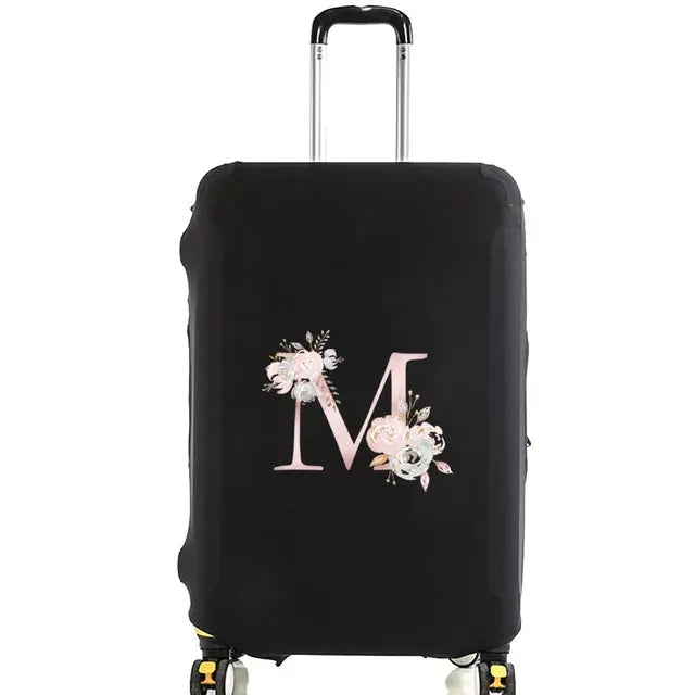 Housse Valise Personnalisée Fleurs Roses housse valise brpink flowers vue d'ensemble vue 14