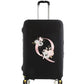 Housse Valise Personnalisée Fleurs Roses housse valise brpink flowers vue latérale vue 18