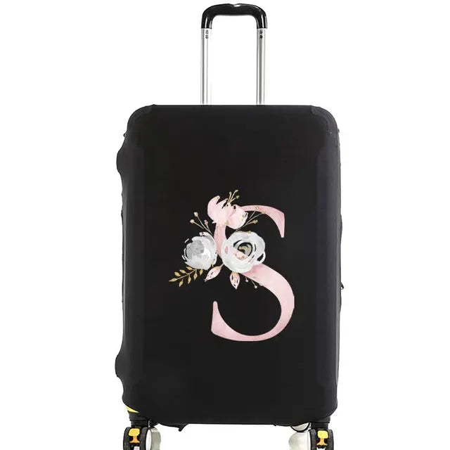 Housse Valise Personnalisée Fleurs Roses housse valise brpink flowers vue de détail vue 20