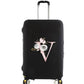 Housse Valise Personnalisée Fleurs Roses housse valise brpink flowers finitions visibles vue 23