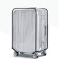 Détail de la matière PVC transparente sur valise
