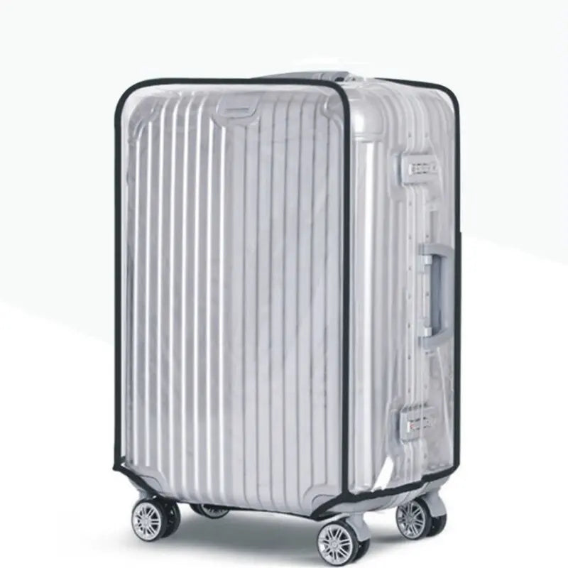 Détail de la matière PVC transparente sur valise