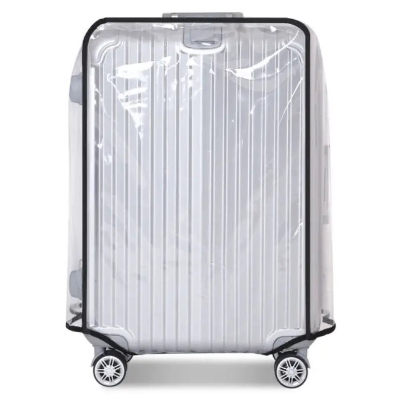 Housse ajustée sur valise, accès aux poignées