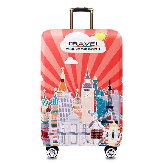 Housse de valise avec motif 'Travel Around The World'