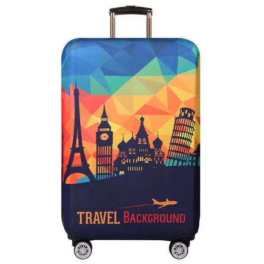 Housse de valise en polyester sur fond neutre