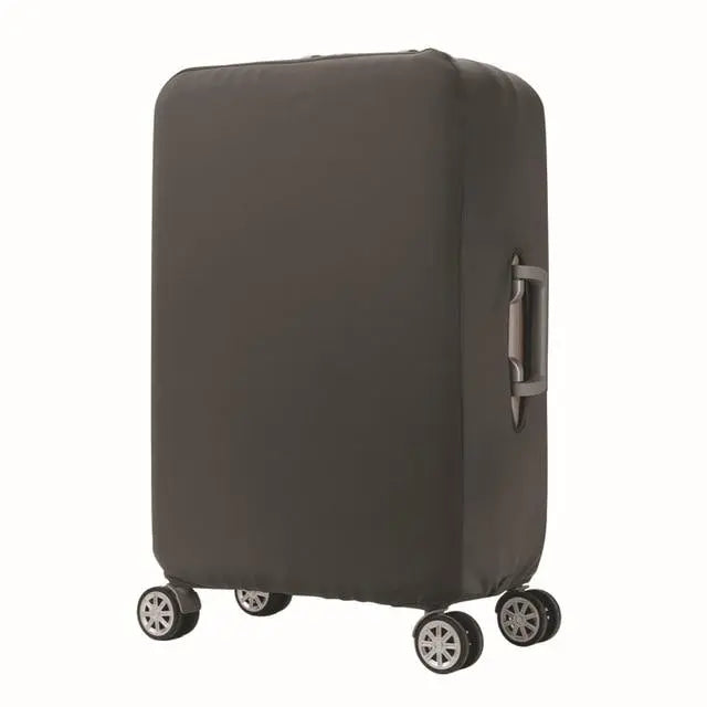 Housse de valise grise en polyester sur une valise