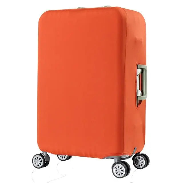 Housse de valise orange en polyester élastique, taille S
