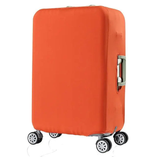 Housse de valise orange en polyester élastique, taille S
