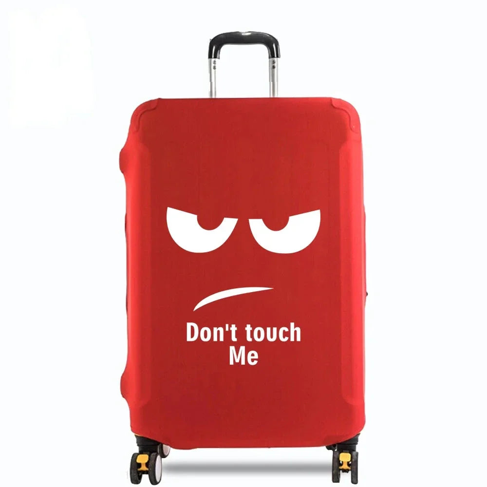 Housse valise rouge, extensible et résistante