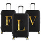 Housse de Valise Personnalisable housse valise personnalisable brinitiale vue rapprochée