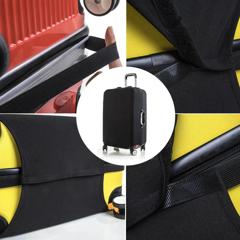 Housse de valise extensible sur une valise à roulettes