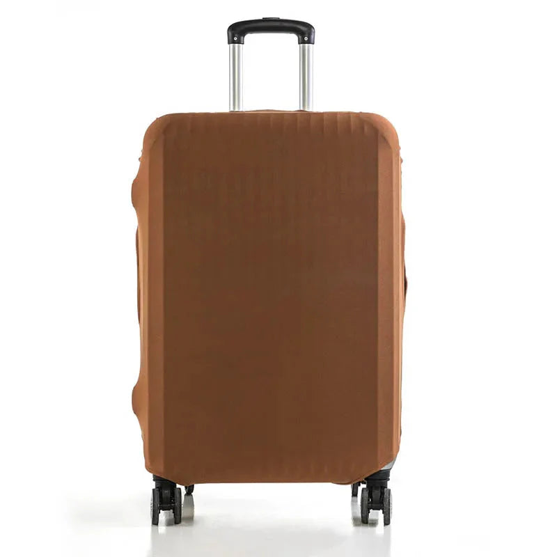 Housse marron pour valise XL, vue latérale