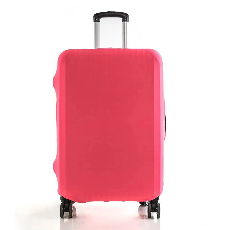 Housse rose pour valise M, vue d'ensemble