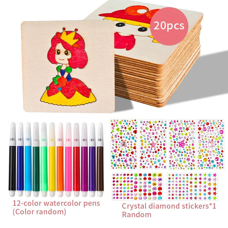 Détails de motifs complexes réalisés avec des pochoirs pour enfants