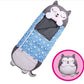 Gros plan sur la texture douce du sac de couchage