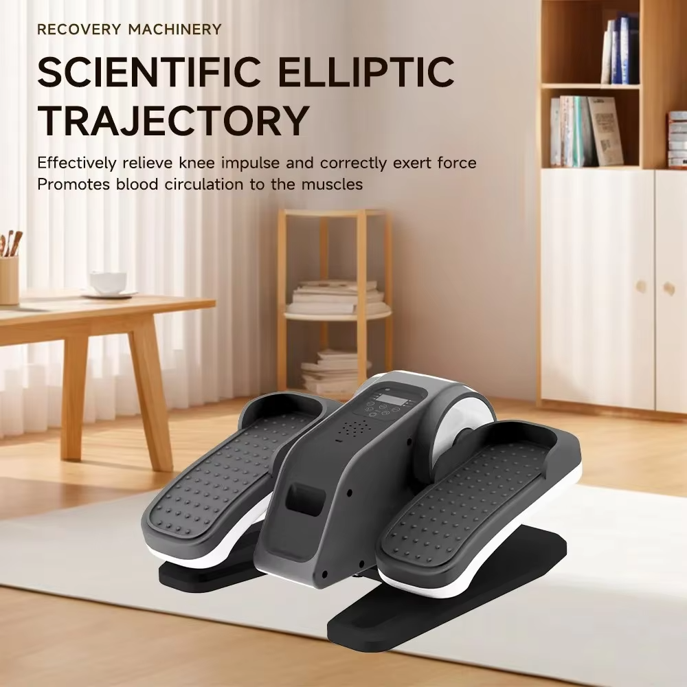 Vue rapprochée des pédales ergonomiques pour exercice doux