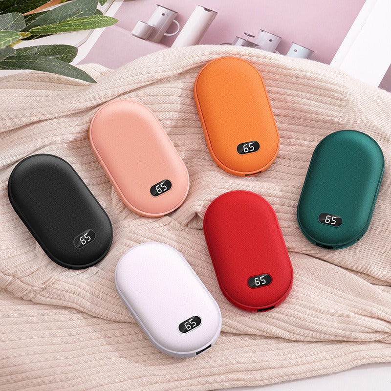 Chauffe-mains rechargeable avec affichage des niveaux de chaleur
