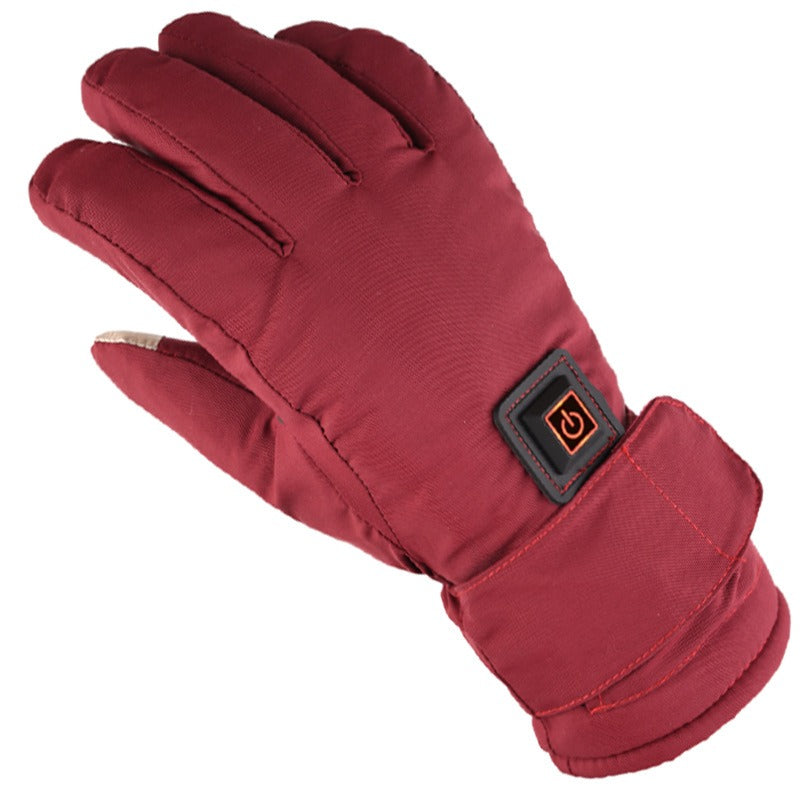 Gants portés lors d'une activité en plein air hivernale