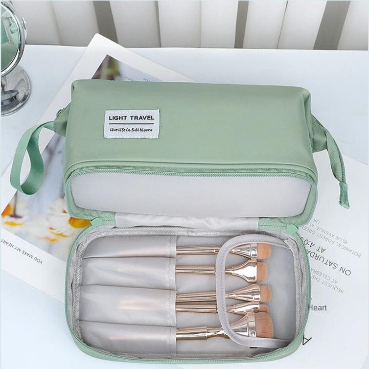 Trousse compacte en nylon et polyester, coloris varié