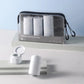 Kit de voyage avec flacons transparents et trousse en TPU