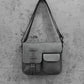 Détail des coutures renforcées sur le sac messenger