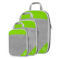 Pochettes vertes compressibles pour valise, nylon imperméable