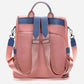 Vue rapprochée du tissu oxford imperméable du sac à dos