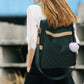 Petit sac à dos antivol pour femme avec poche avant visible
