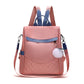 Sac à dos antivol rose avec bandoulière ajustable