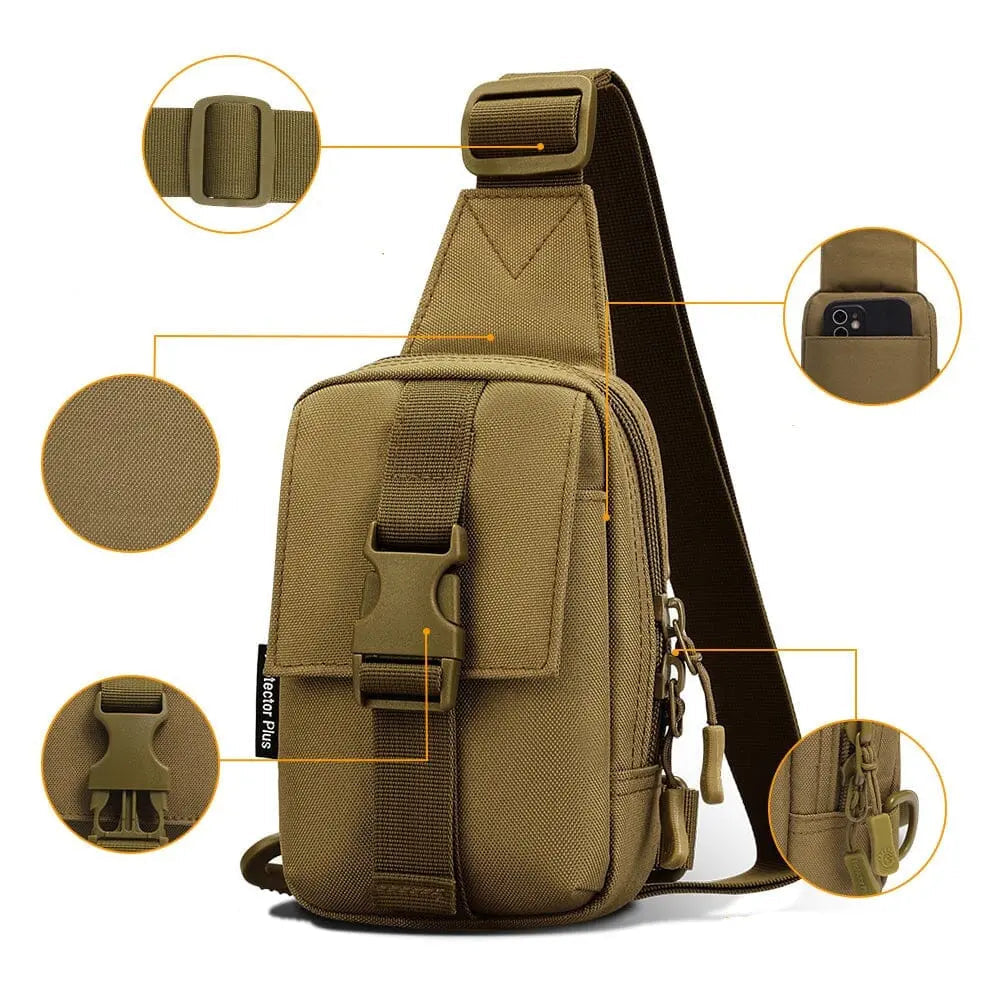 Détail de la fermeture éclair robuste sur le sac en nylon