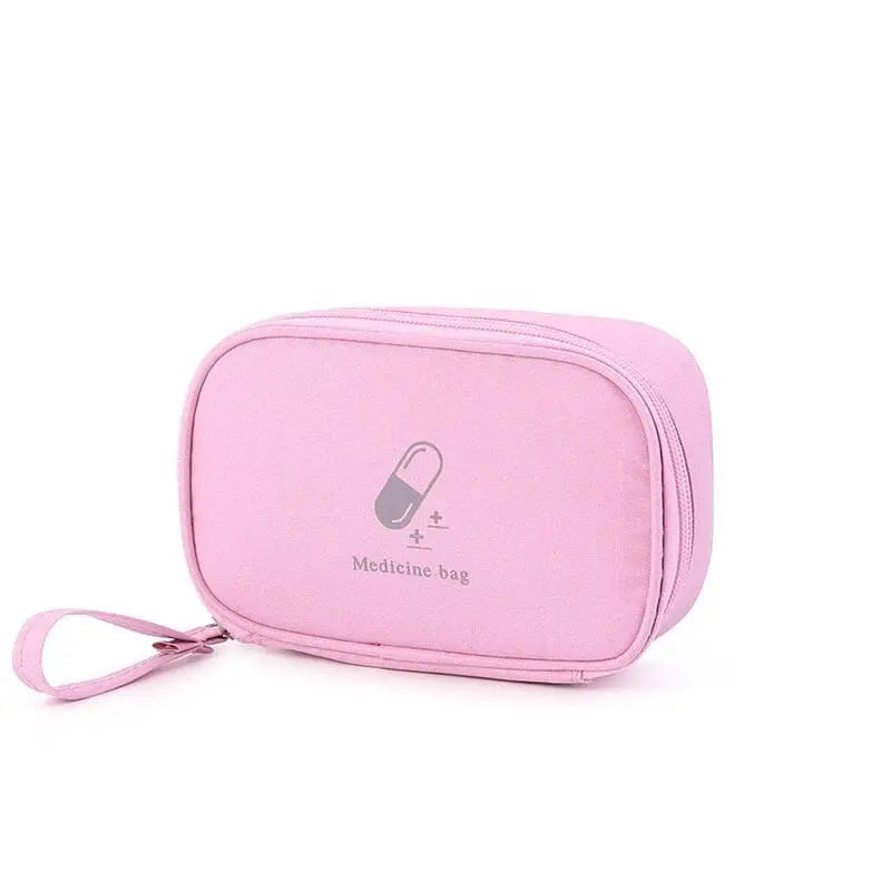 Trousse de secours rose vide en tissu oxford