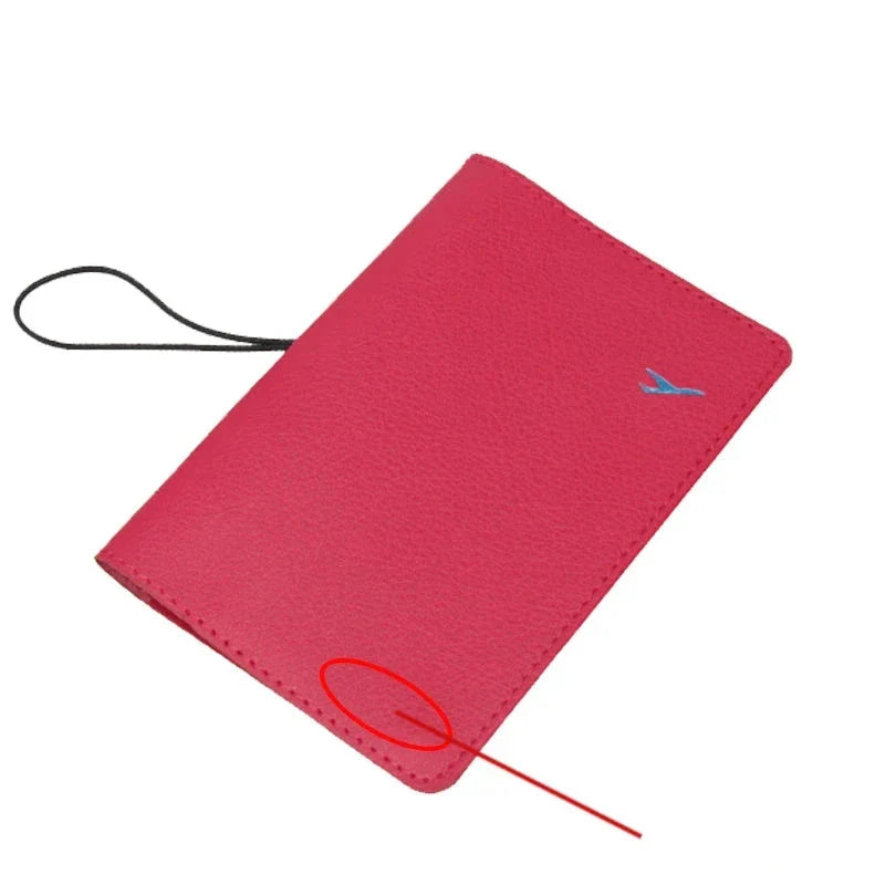 Pochette passeport rose, compacte et personnalisable