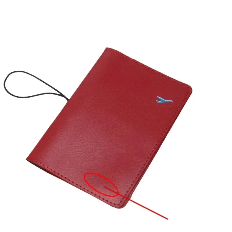 Pochette passeport rouge, design élégant et fonctionnel