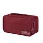 Pochette rouge vif avec fermeture éclair et poignée