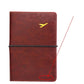 Pochette passeport bordeaux avec finition dorée raffinée