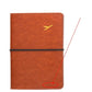 Pochette passeport marron, texture lisse et personnalisable