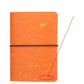 Pochette passeport orange vif, design moderne et pratique