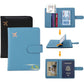 Pochette passeport personnalisable avec initiales dorées visibles