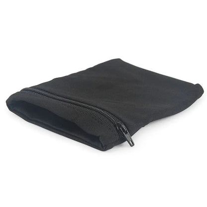 Porte-monnaie de poignet noir en polyester