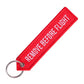 Porte-clés avec anneau métallique et broderie distinctive