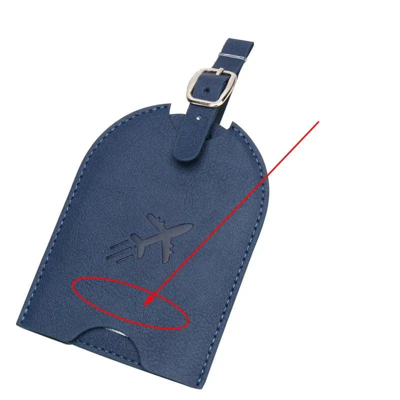 Étiquette de bagage personnalisée avec initiales gravées