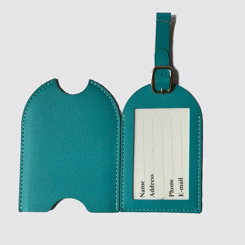 Étiquette turquoise moderne, ajout de classe aux bagages