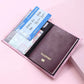 Porte-passeport effet marbré avec texture élégante
