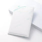 Porte-passeport marbré blanc et turquoise, look vibrant