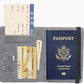 Portefeuille de voyage avec carte du monde imprimée, anti-RFID