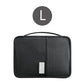 Portefeuille de voyage noir taille L, parfait pour les voyages en famille