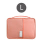 Portefeuille de voyage rose taille L, spacieux pour passeports et billets